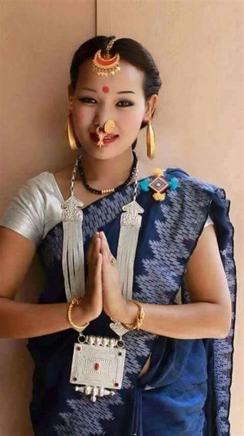 A Nepali Woman Giving The Traditional Namaste Greeting Nepali Women Nepal Culture South