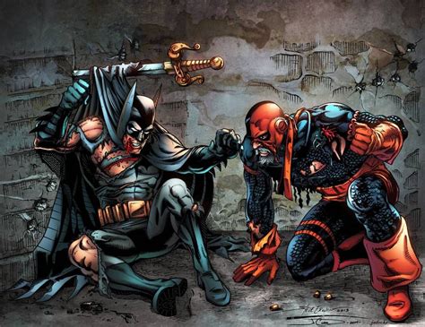 Deathstroke Vs Batman By Steve Erwin Deathstroke Batman And Superman