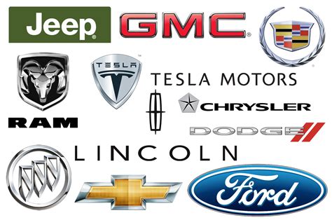 American Automobile Manufacturer Logos