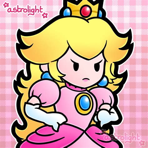 Princess Peach Angry By Astrolightart On Deviantart