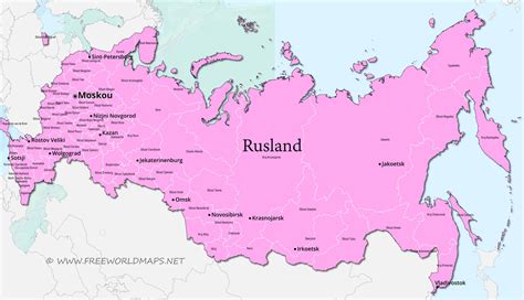 Rusland Kaart Europa Vogels