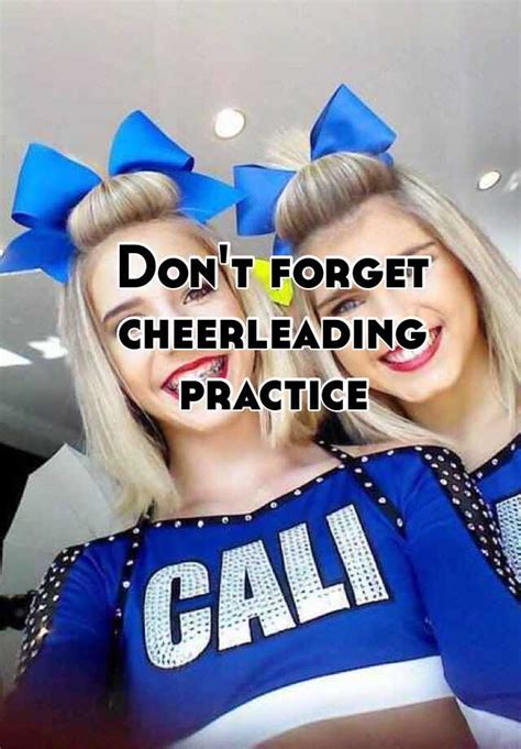 Dont Forget Cheerleading Practice