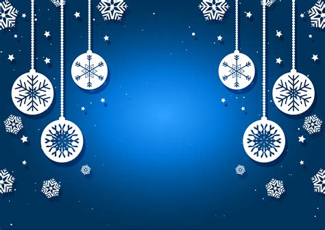Christmas Baubles And Snowflakes Background 690624