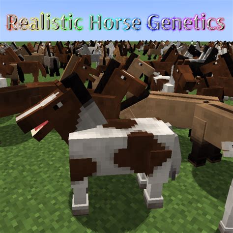 Realistic Horse Genetics Mod para Minecraft 1.14.4/1.13.2/1.12.2