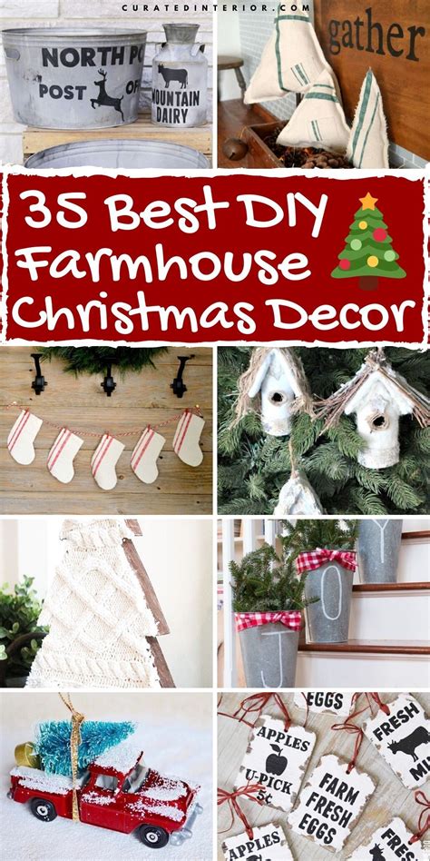 35 Diy Farmhouse Christmas Decorations
