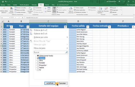 Excel 2016 Cómo Filtrar Datos En Excel 2016