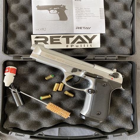 Retay Mod92 Chrome Blank Gun