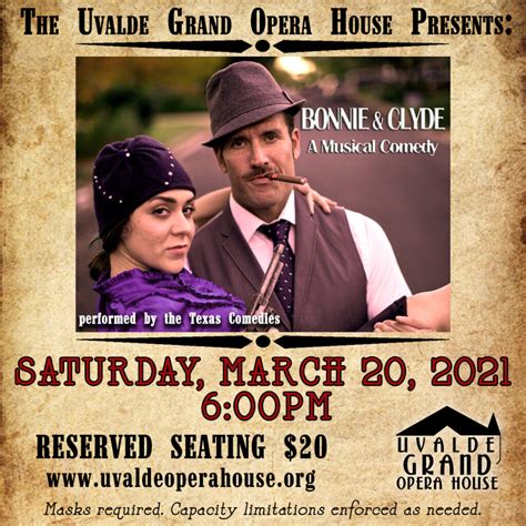 Bonnie And Clyde A Musical Comedy Ctx Live Theatre