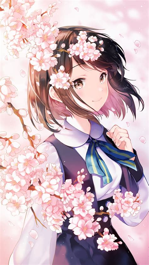 720p Descarga Gratis Chica Kawaii Anime Linda Flores Sakura