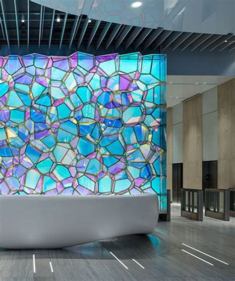 Softlab Animates One State Streets Lobby With A Kaleidoscopic Wall