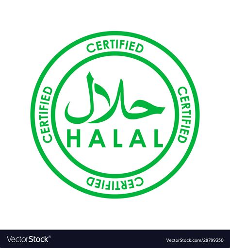 Halal Certified Grunge Rubber Stamp Royalty Free Vector