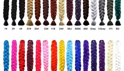 xpressions braiding hair color chart