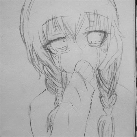 My Drawinganimegirl Crying By Twilightmoon99 On Deviantart