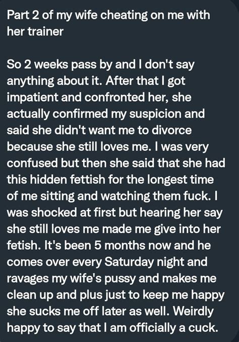 Pervconfession On Twitter His Wife Cucked Him And Lets Him Clean Up