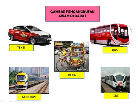 Pengangkutan alaf baru di malaysia. Gambar Jenis Jenis Pengangkutan Awam