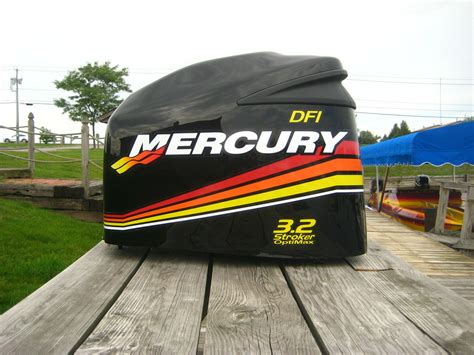 Mercury Racing Outboard Decal Set Kit For Stroker Optimax 32l And 30l E Man Ink