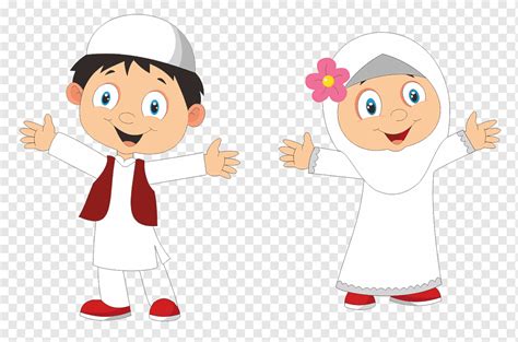 Gambar Kartun Muslimah Png Kartun Anak Islami Png