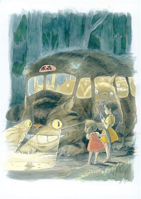 Hayao Miyazaki Totoro Artwork Ghibli Artwork Studio Ghibli Art
