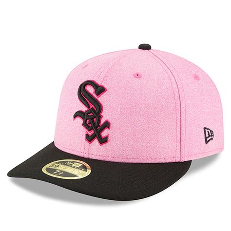 New Era Chicago White Sox Pinkblack 2018 Mothers Day On Field Low Profile 59fifty Fitted Hat