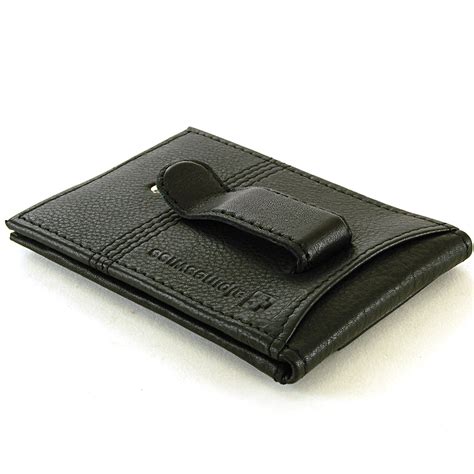 Handcrafted from soft napa leather, the wallet has three card slots on one side and a money clip on the back, as well as a lined center slip pocket to stash receipts or small paper. Leather Twofold Money Clip Card Case Wallet by Alpine Swiss Front Pocket Wallet | eBay