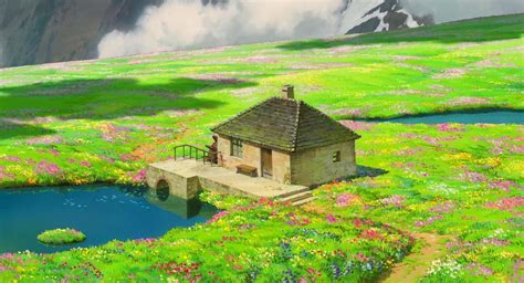 Beautiful High Resolution Hand Painted Scenes From Miyazaki Films X