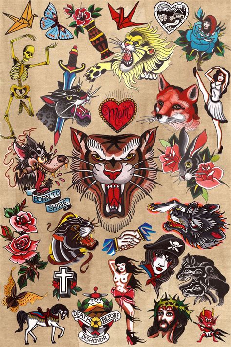 Flash art tattoos tattoo flash sheet trendy tattoos cool tattoos small tattoos tatoos bert grimm traditional tattoo drawings tradional. tradicional. | Traditional tattoo sleeve, Old school ...