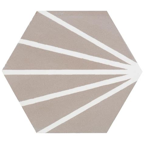 Ivy Hill Tile Eclipse Ray Sand 8 In Hex 16 Pieces 603 Sq Ft