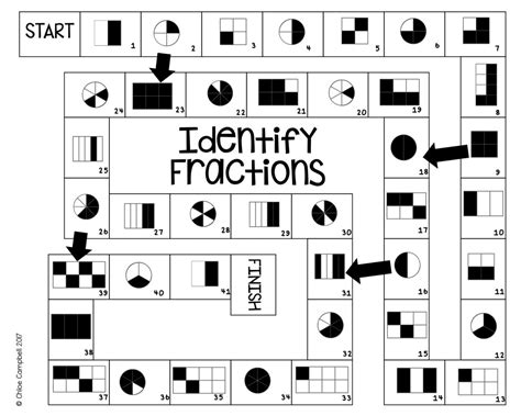 7 Printable Fraction Board Games For Identifying And Simplifying Fractions