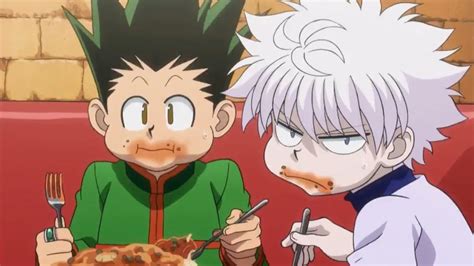 Feel free to download, share. Gon and Killua eating | Anime, Anime guys, Anime wallpaper live