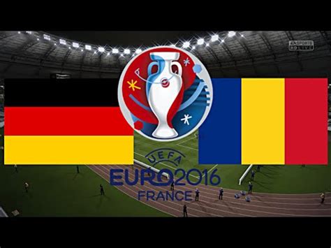 Begegnung zwischen frankreich und deutschland bei großereignissen, jedoch die erste in der gruppenphase. DEUTSCHLAND gegen RUMÄNIEN - EM 2016 FRANKREICH ...
