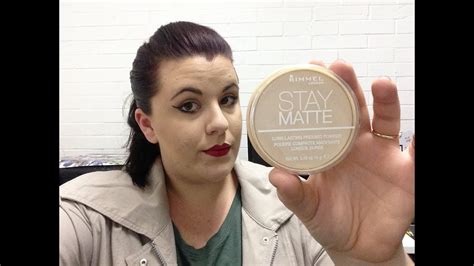 It's convenient, easy to work with, it doesn't take in too much space and it just works. RIMMEL stay matte pressed powder | review - YouTube