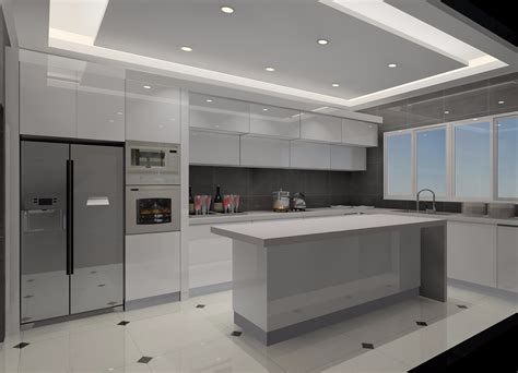 The rear wall of the wooden kitchen. China Flat Pack White Gloss Kitchen Set Modern Kitchen ...