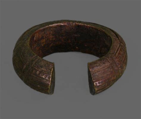 Copper Slave Trade Currency Artifact Bracelet From