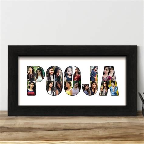 Personalized Name Collage Photo Frame For T Size 8 Inches At Rs