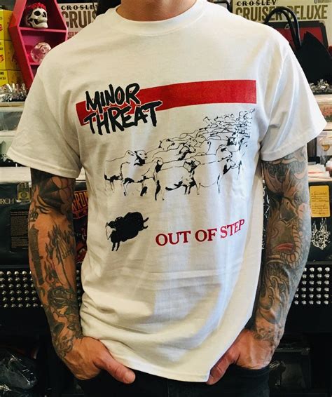 Minor Threat Out Of Step Shirt Minor Threat Ladies Tee Shirts T Shirts With Sayings