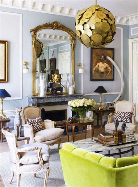 Eclectic Living Room In A Glamorous Paris Apartment Via Thouswellblog
