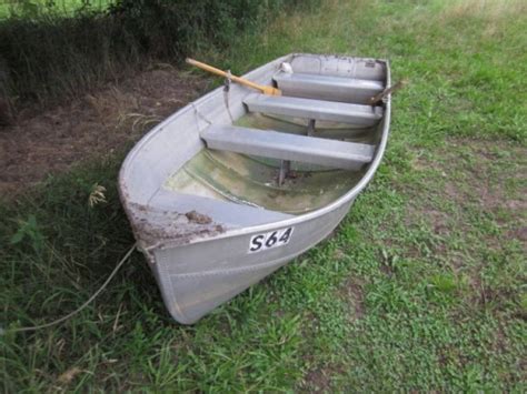 Aluminum Row Boats And Flat Bottom Boats Oars Included Sizedimension