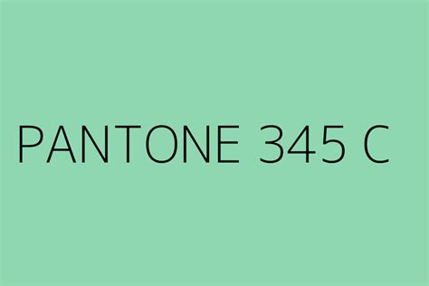 Pantone 345 C Color Hex Code