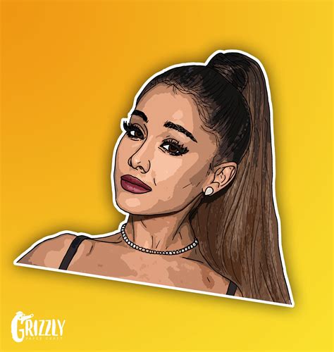 Ariana Grande Inspired Vinyl Sticker Etsy