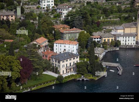 George Clooney S Villa à Laglio Sur Le Lac De Côme Italie Photo Stock