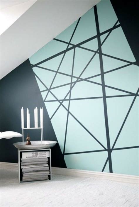 Geometric Shapes Design Of Large Walls With Colors