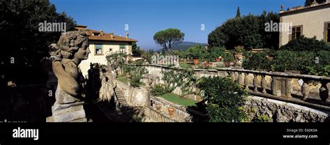 Villa Gamberaia Tuscany Italy Stock Photo Alamy