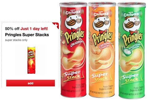 Target Cartwheel High Value 50 Off Pringles Super Stacks Offer Valid