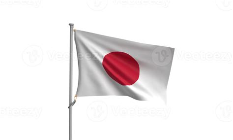 Japon Drapeau Blanc Rouge Rose Orange Couleur Cercle Rond Japonais
