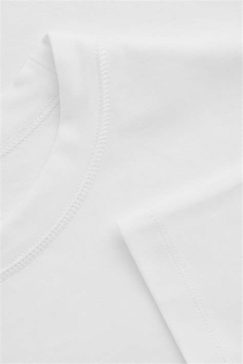 Long Cotton T Shirt White T Shirts Cos