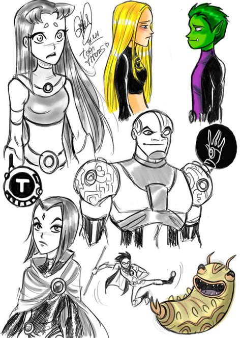 Titans Sketch By Gretlusky On Deviantart