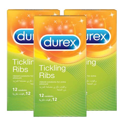 Pack Of 3 Durex Tickling Ribs Condoms Of 12 Wellexy
