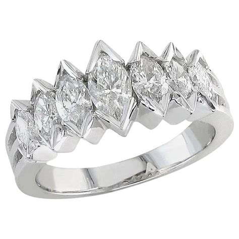 Marquise Cut Diamond Eternity Ring At 1stdibs