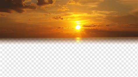 Golden Sky Sunset Dusk Sky Clouds Png PNGWing