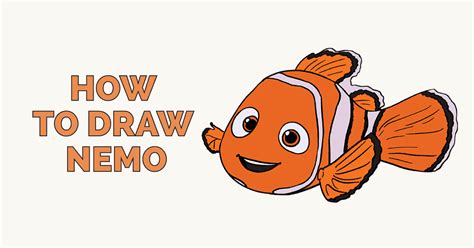 How To Draw Nemo In A Few Easy Steps Easy Drawing Guides